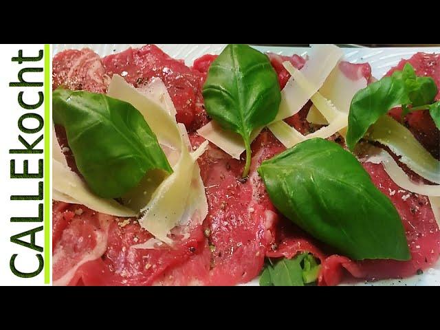 Perfektes Carpaccio schneiden, klopfen und zubereiten - Rezept einfach mal selber machen