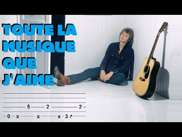 Toute la musique que j'aime - extrait de cours de guitare!