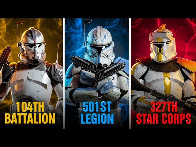 EVERY SINGLE Clone Trooper Battalion/Legion/Corps Explained!