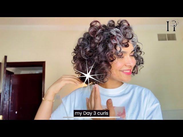 Refresh Curly Hair Routine with Heat Protect Spray