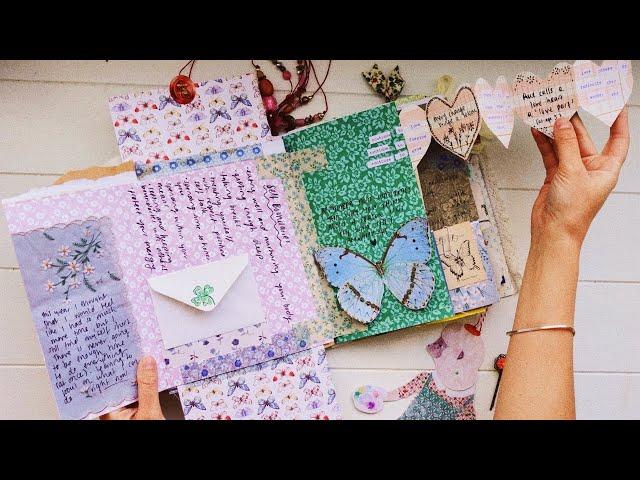 journal with me  interactive page | junk journal july