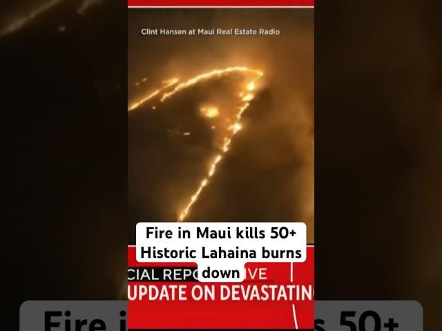 Hawaiian Governor discusses wildfire devastation on island of Maui that has killed more than 50