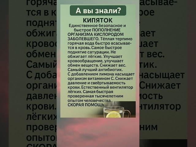 А вы знали? Польза кипятка для здоровья