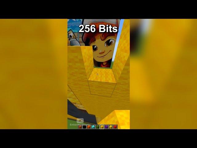 Minecraft 64 bits 32 bits 16 bits 8 bits 4 bits 2 bits 1 bit Compilation