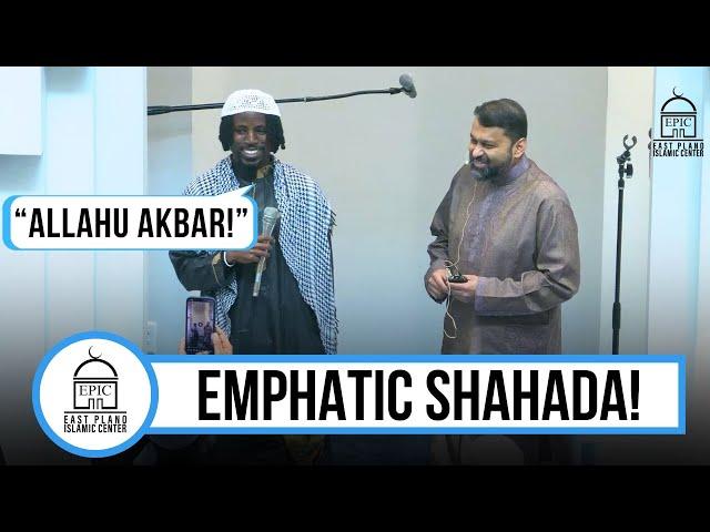 Young Man Converts to Islam at EPIC Masjid with Shaykh Dr Yasir Qadhi
