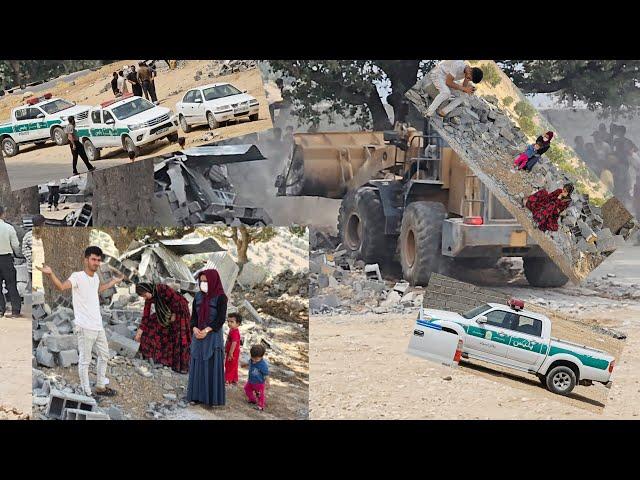 Narges' house in the mountain was destroyed by the Iranian government in the worst way