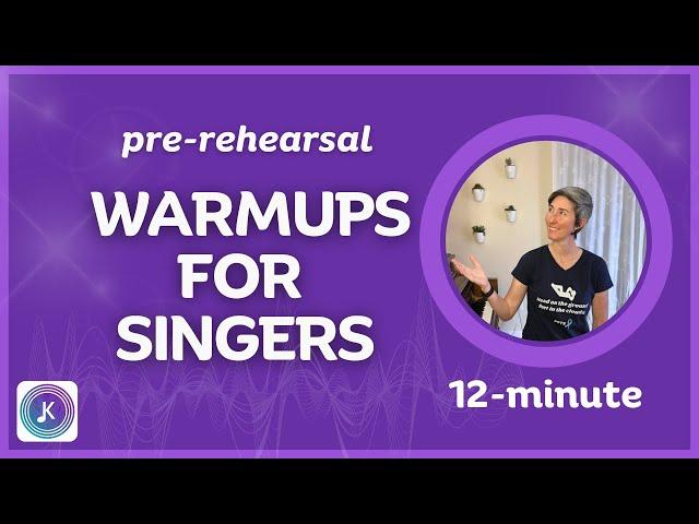 Warm up your voice before rehearsal! | Pre-rehearsal Vocal Warmup