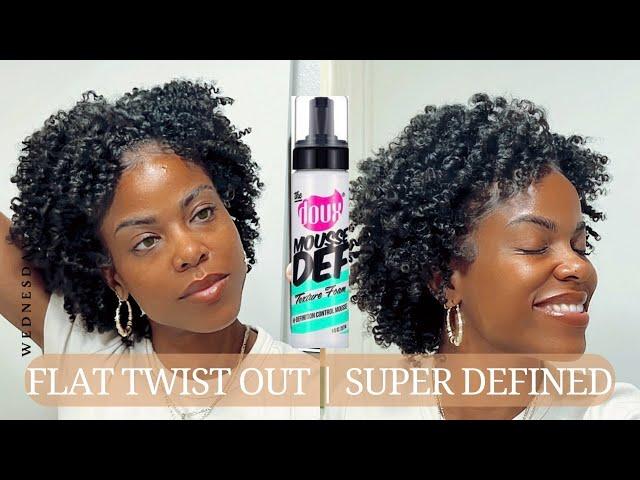 FLAT TWISTOUT WITH THE DOUX MOUSSE!! ****the best mousse for natural hair!!****