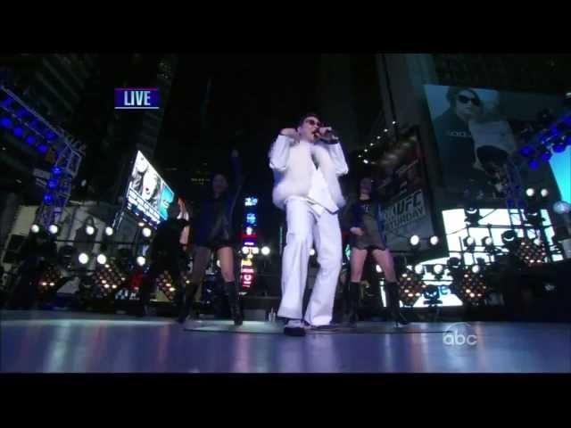 PSY with MC Hammer,Gangnam Style, At Time Square, New Years Rockin Eve 2013 ,HD 720p