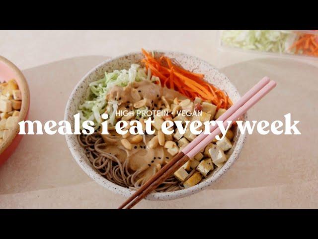 High Protein Meals I Eat Every Week | Vegan + Gluten Free