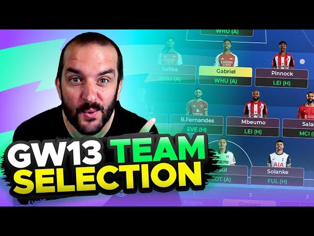 IGNORE SAKA  | FPL TEAM SELECTION | GAMEWEEK 13 | Fantasy Premier League Tips 2024/25