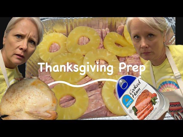 Momma preps for Thanksgiving dinner!! And….