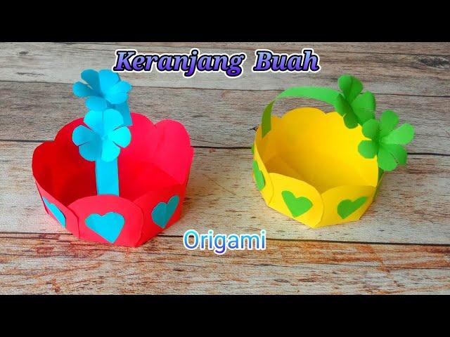 Cara Membuat Keranjang Buah Dan Sayur Dari Origami