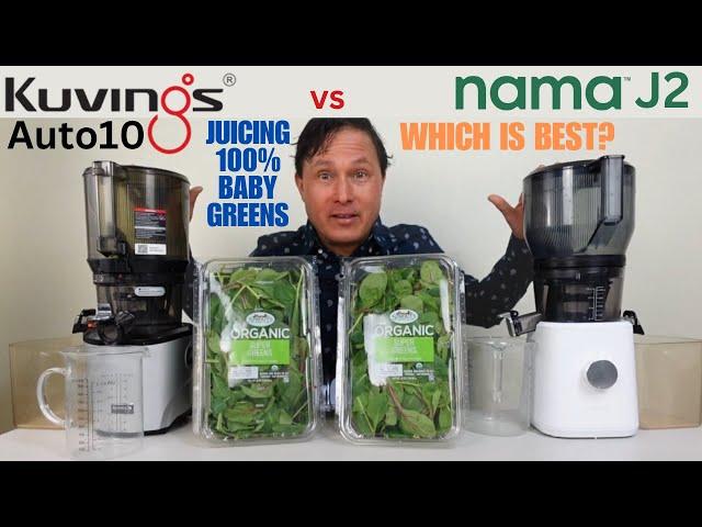 Kuvings Auto10 vs Nama J2 Juicing 100% Baby Greens Review Comparison