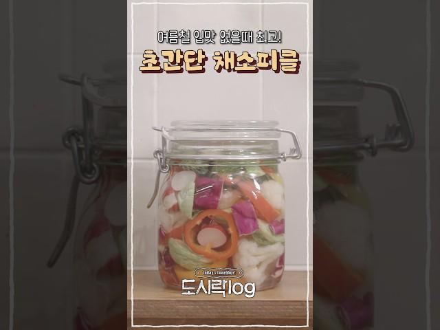 먹기 힘든 생채소 이렇게 드셔보세요 #아삭아삭 #채소피클 #여름레시피