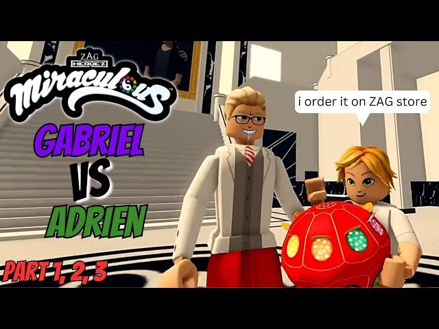 Gabriel vs Adrien Roblox Miraculous Part 1 2 3