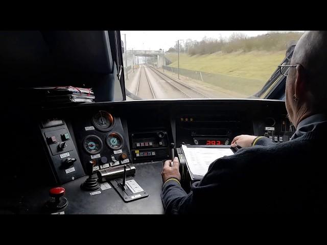 Eurostar drivers eye view travelling at 300 KPH