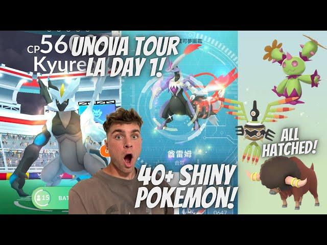 I Got EVERY NEW SHINY At LA Unova Tour In Pokemon Go!!!