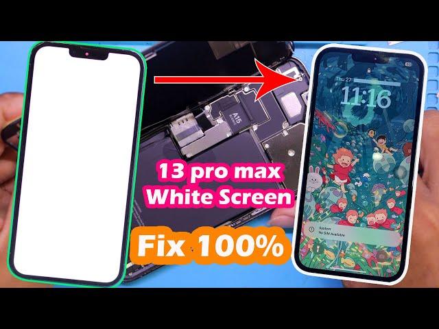 iPhone 13 Pro Max White Screen Fix Old Screen Without Change LCD No Need Replace LCD