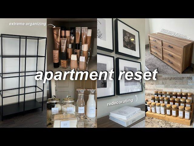 APARTMENT RESET | decluttering, extreme organizing, redecorating, & more