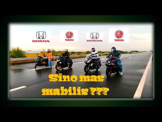 Aerox 155 vs Nmax 155 vs ADV 150 vs Airblade 150 / Scooter Speedtest