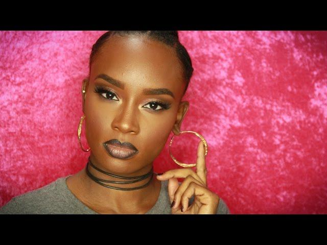 90's Inspired Makeup Tutorial | DestinyLashaeMakeup