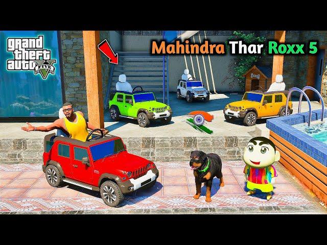 Franklin & Shinchan Buy Mahindra 5 Door Roxx THAR Toy Car in GTA 5 | Mahindra Thar Roxx