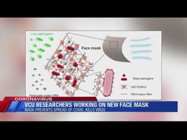 VCU researchers working on new face mask to prevent COVID spread and kill germs
