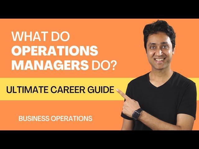 ULTIMATE CAREER GUIDE BUSINESS OPERATIONS MANAGER | Career in Business Operations Management