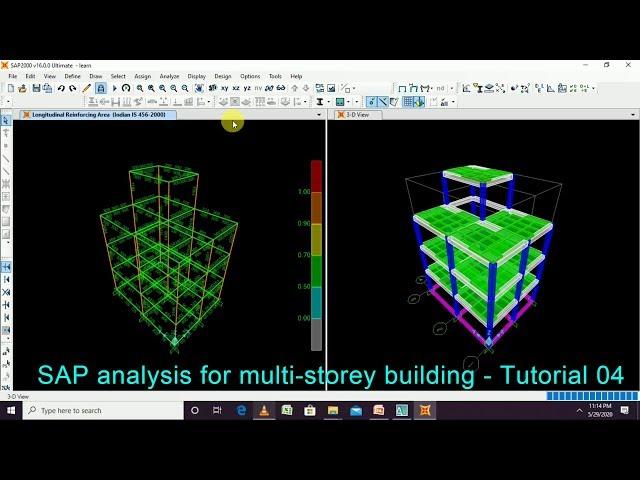 SAP2000 Tutorial For Beginners [Chapter 4]: Modelling of a Building