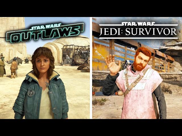 Star Wars Outlaws vs Star Wars Jedi Survivor - Physics and Details Comparison