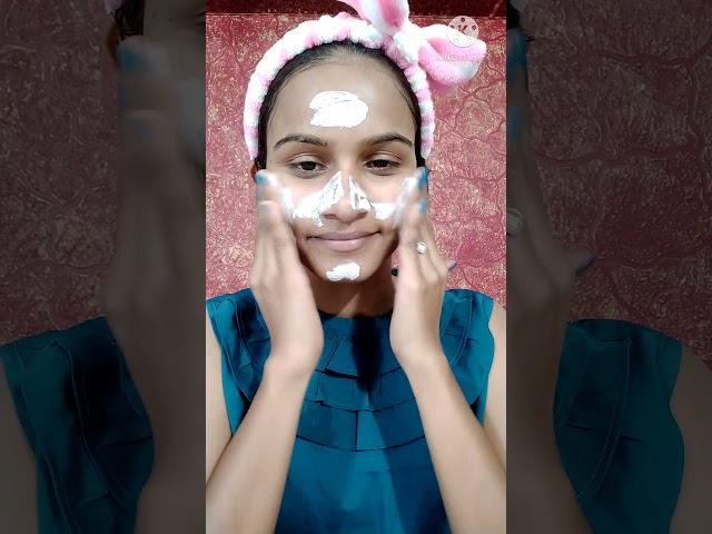 FACIAL AT HOME || For Glowing & Brightening Skin || #shorts #facialathome