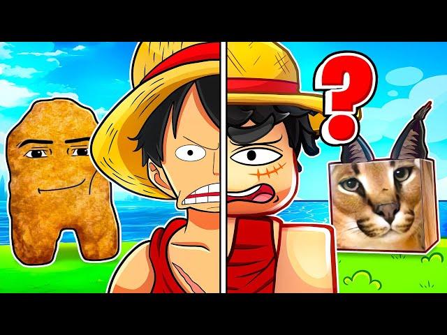 If Luffy ACTUALLY Played Roblox Meme Seas