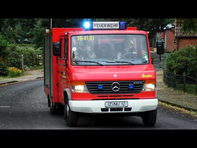 [Feuer in Einfamilienhaus] Einsatzfahrten Feuerwehr Schenefeld-Siezbüttel + Feuerwehr Hadenfeld