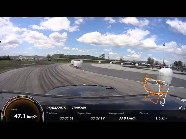 Elias Hountondji onboard qualifications ride on Adria Drift kick off event in Krško Raceland