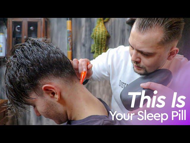 ASMR HEAD MASSAGE | Barber Skills For Asmr Sleep Relief