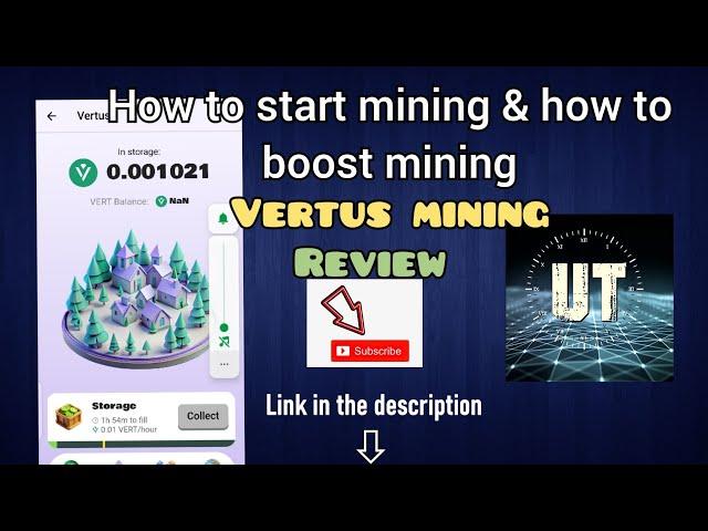 Vertus mining review | How to start mining & how to boost mining faster.