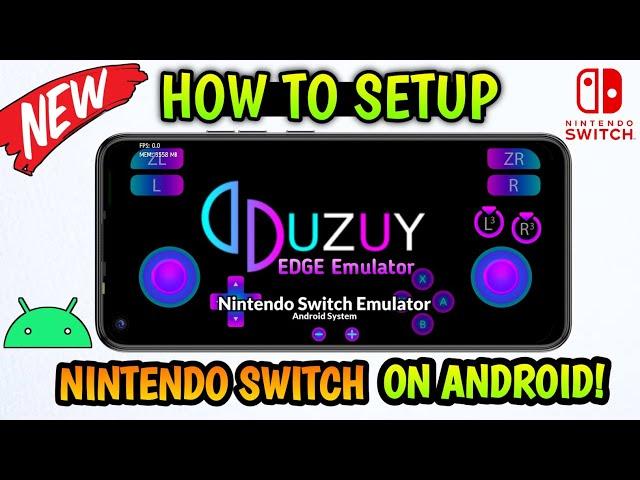 UZUY EDGE (BEST EMULATOR ON ANDROID) SETUP/ SETTINGS/GAMEPLAY -NEW NINTENDO SWITCH EMULATOR ANDROID