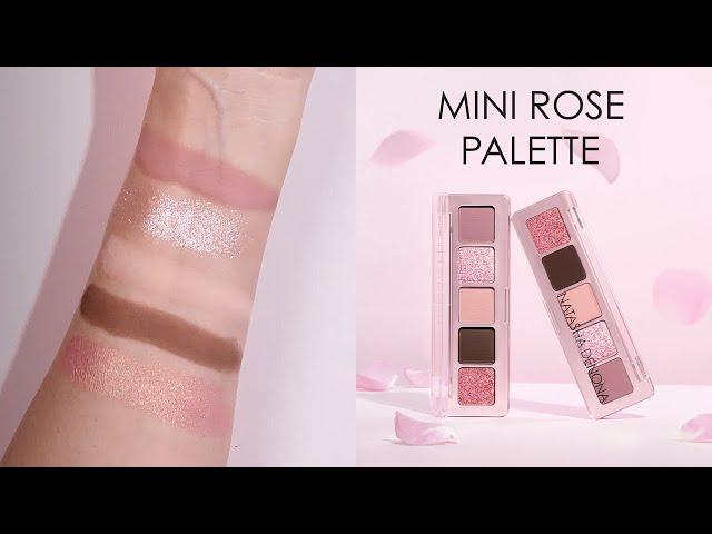 ND MINI ROSE EYESHADOW PALETTE LIVE SWATCHES | Natasha Denona Makeup