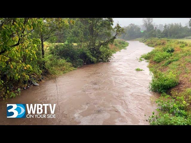 Ian's Impact: Rising Creek in West Charlotte, North Carolina