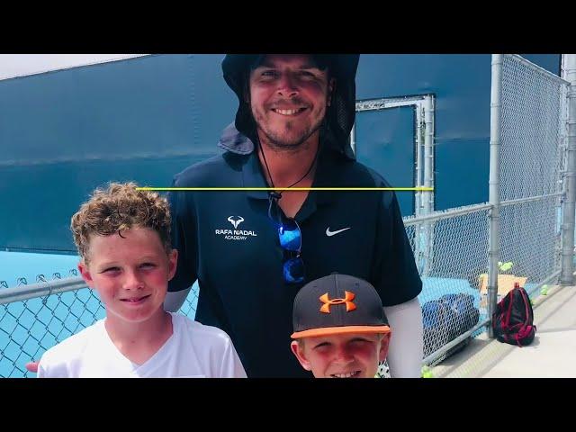 10 year old Cody Davidoff is the U12 Rafa Nadal Tennis Camp Champion