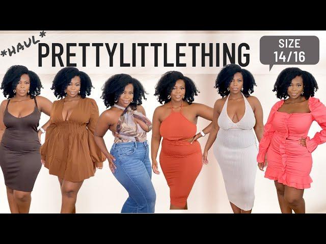 PRETTY LITTLE THING Midsize Summer haul | Size 14/16 | Thick & Curvy Girl Friendly Try-on Haul