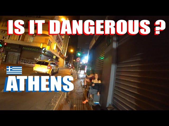 Is Athens Greece Dangerous At Night? Walking From Viktoria to Omonia