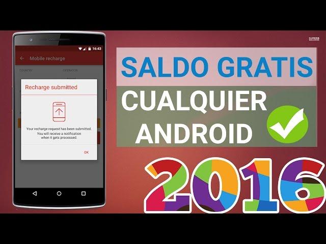 Conseguir Saldo Gratis en Android 2016 | Pro Gadget Review