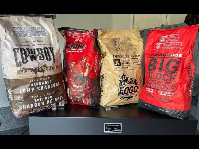 Best Lump Charcoal Comparison Test: We Test The Top 4 Brands. #bbq #charcoal #bbqlovers #fogo #bge