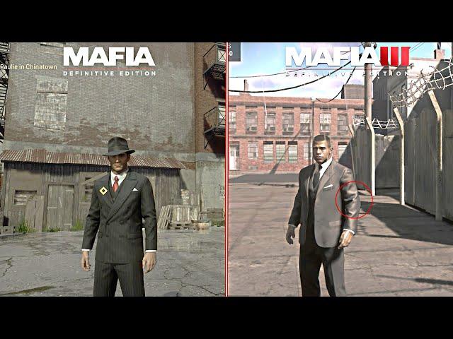 Mafia Definitive Edition vs Mafia 3 Definitive Edition Physics & Details | Comparison