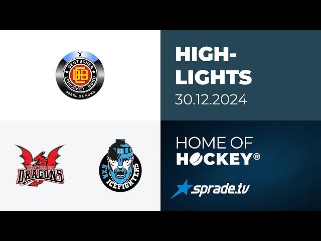 30.12.2024 - Highlights - Herforder Ice Dragons vs. KSW IceFighters Leipzig