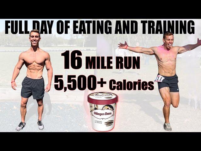 EVERYTHING I EAT IN A DAY (5500 Calories) + TRAINING | RUNNERS + LIFTERS DIET