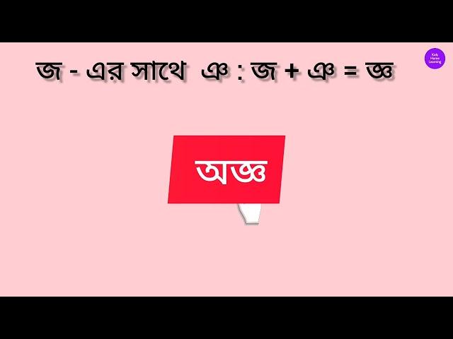 জ এর সাথে  অন্য ব্যঞ্জনবর্ণের (ঞ) যোগে যুক্তাক্ষর।।