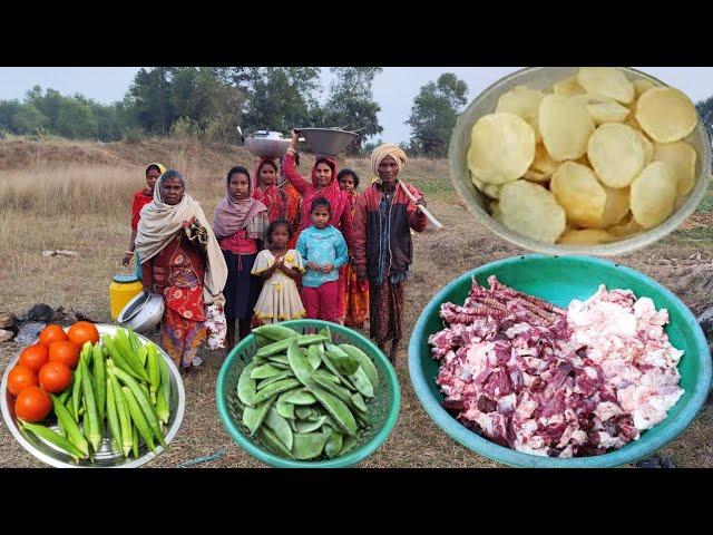 winter season PICNIC by rural tribe people || Indian tribe people how to enjoy in this PICNIC